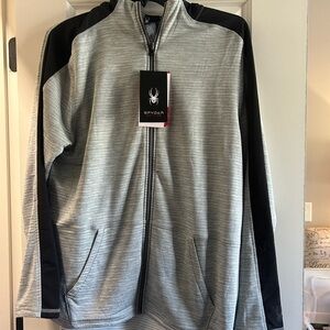 Spyder Gray and Black Activewear Jacket